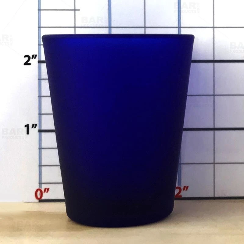 Budget ✨ Bars BarConic® 1.75oz Dark Blue Frosted Shot Glass 😀 - Image 2