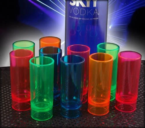 Outlet 😉 Bars Plastic Neon Shooter Cups - 2 Ounce - Assorted Colors Pack Of 10 ✔️