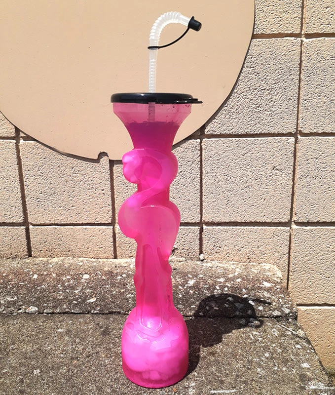 Discount 😍 Bars BarConic® Flamingo Party Yard W/Lid & Straw - 48 Ounce ⌛ - Image 2
