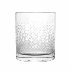 Deals 🎉 Bars BarConic® Retro Old Fashioned Glass W/ Silver Diamond Wrap - 10 Ounce ⭐