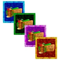 Coupon 💯 Bars Foam Coasters - Tiki Themed - 3.5 Inch Square 😀
