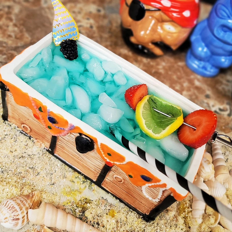 Best reviews of ❤️ Bars BarConic Tiki Drinkware - Treasure Chest - 26 Oz ✔️ - Image 3