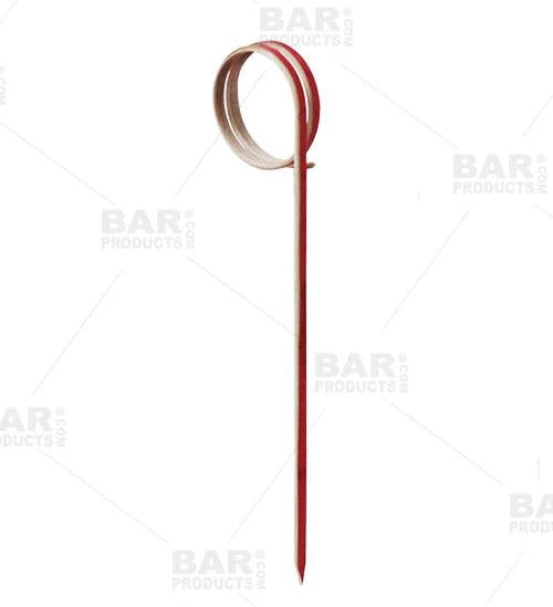 Outlet ๐ Bars Ring Bamboo Cocktail Picks - Red - 100 Pack ๐