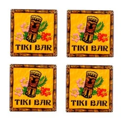 Flash Sale 🧨 Bars BarConic® Ceramic Tiki Coaster - Set Of 4 ✨