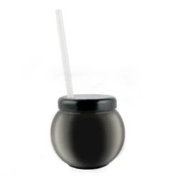 Outlet ⌛ Bars BarConic® Plastic Fishbowl Drinkware - Black - 20 Ounce - With Lid And Straw 😀
