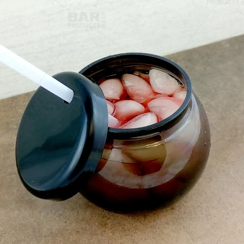 Outlet ⌛ Bars BarConic® Plastic Fishbowl Drinkware - Black - 20 Ounce - With Lid And Straw 😀 - Image 4