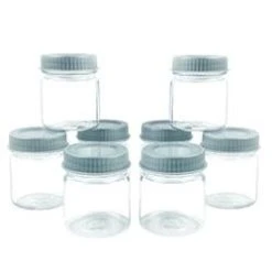 Discount ⭐ Bars Mini Mason Jars - W/ Lids - Plastic 2.5 Oz. - Pack Of 8 ⌛