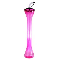 Best reviews of 💯 Bars BarConic® Party Yard Cup - 24oz - Pink With Lid & Straw 🎁