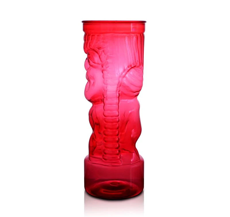 Best reviews of ⌛ Bars BarConic® Tiki Cup - Red Plastic W/ Lid And Straw - 24oz 🧨 - Image 6