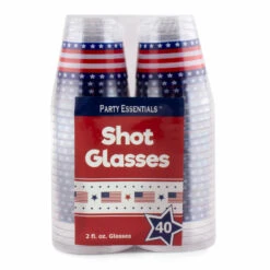 Cheap ⌛ Bars 2 Ounce - Flag Print Shot Glasses - 40ct. ⭐
