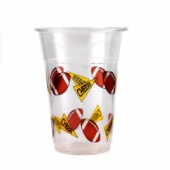 Brand new ⌛ Bars 20 Ct. Soft Plastic Cups - Football - 16 Ounce 🎁