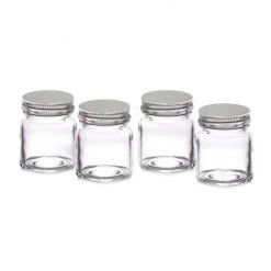 Cheap ✔️ Bars Mini Mason Glass Jars - With Lids - 2.5 Oz. - Pack Of 4 ❤️