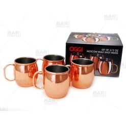 Best reviews of 🌟 Bars Copper Moscow Mule Mini 2 Ounce Shot Cups - 4 Pack 🥰