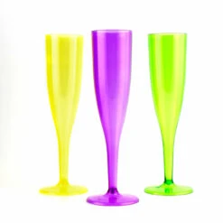 Coupon ❤️ Bars 12 Count - 1 Piece Neon Pack Of Champagne Glasses - 5oz ⌛