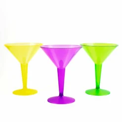 Flash Sale ✔️ Bars 12 Count - 2 Piece Martini Glasses - Assorted Neon - 9 Ounce 😉