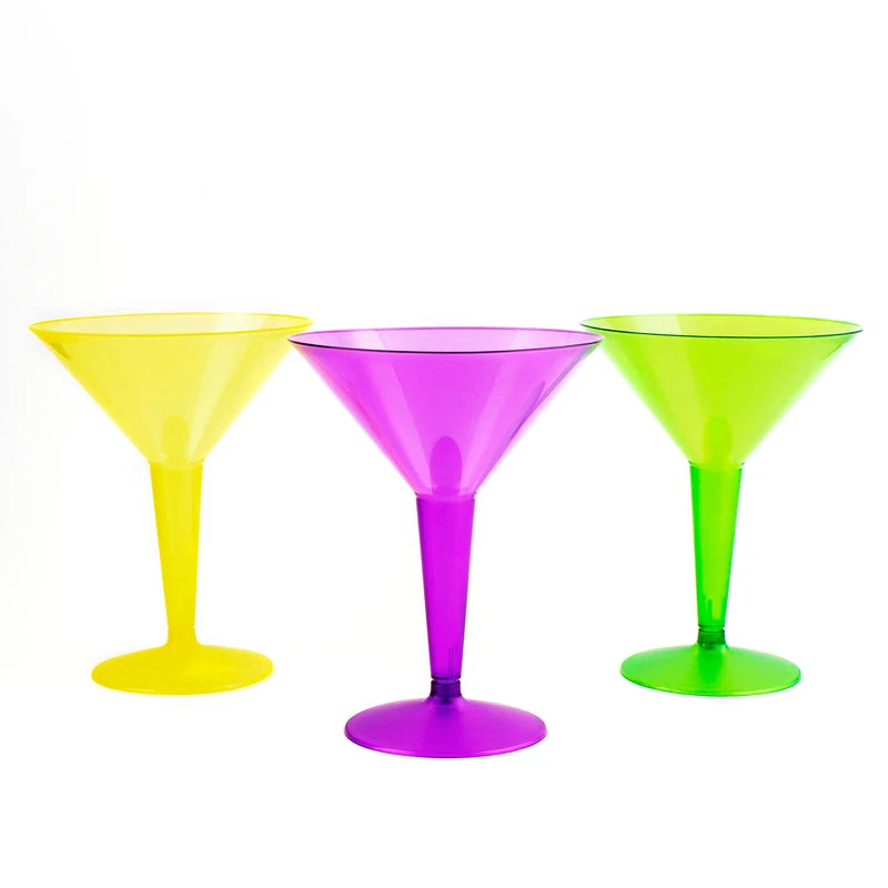 Flash Sale ✔️ Bars 12 Count - 2 Piece Martini Glasses - Assorted Neon - 9 Ounce 😉