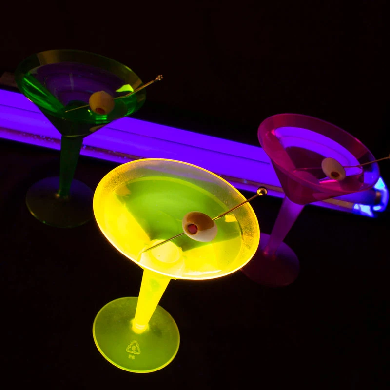 Flash Sale ✔️ Bars 12 Count - 2 Piece Martini Glasses - Assorted Neon - 9 Ounce 😉 - Image 2