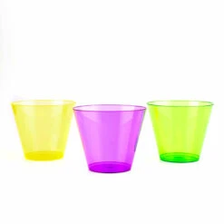 Budget 😉 Bars 50 Count - Assorted Neon Tumblers - 9 Ounce 👏