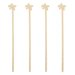 Deals ✨ Bars BarConic® Wooden Palm Tree Swizzle Sticks - 100 Pack 🌟