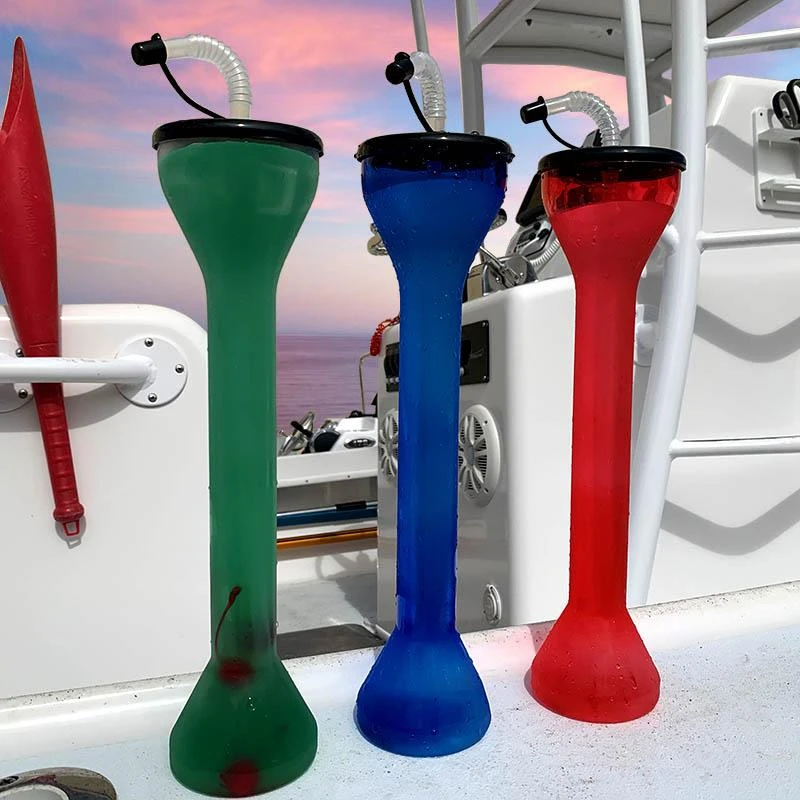 Wholesale 😀 Bars BarConic® Red Party Yard Cup With Lid & Straw - 18 Ounce ❤️ - Image 2