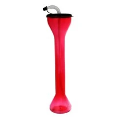 Wholesale 😀 Bars BarConic® Red Party Yard Cup With Lid & Straw - 18 Ounce ❤️