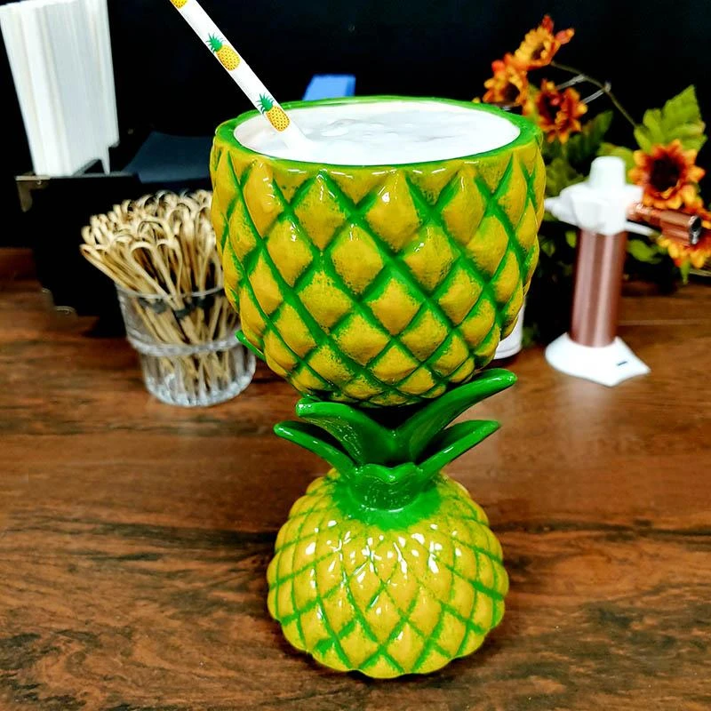 Cheap ⭐ Bars BarConic® Tiki Drinkware - Pineapple Stand - 14 Ounce 🎁 - Image 3