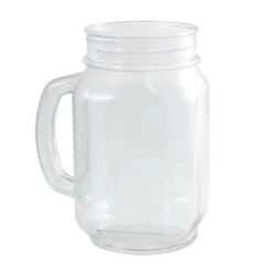 Wholesale 🌟 Bars 32oz. Plastic Mason Jar With Handle ⌛