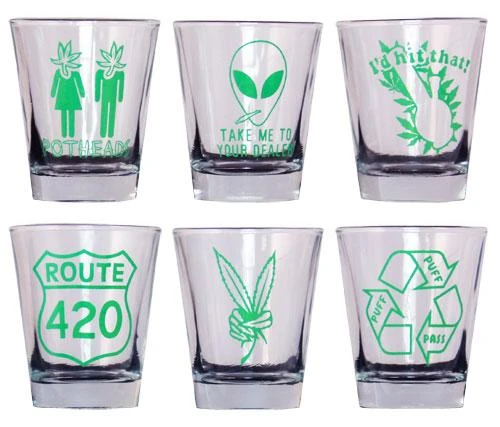 Flash Sale ✔️ Bars Pot Themed Shot Glass Set 👏