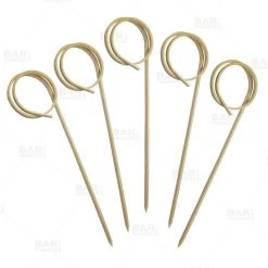 Deals 💯 Bars BarConic® Bamboo Cocktail Picks - Ring Shaped - (Pack Of 100) ❤️