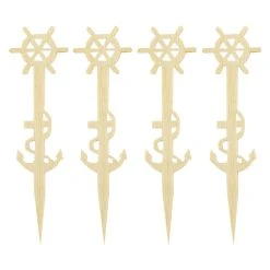 Best Sale 👍 Bars BarConic® Wooden Sailor Cocktail Picks - 100 Pack ⌛