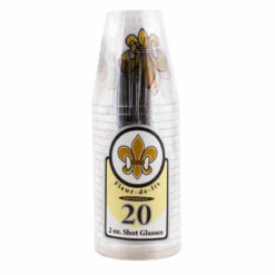 Best deal 😉 Bars Shot Glasses - 20ct. - Fleur De Lis - 2 Ounce 🥰