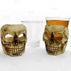 Cheapest 🎁 Bars BarConic® Shot Glass W/ Ceramic Skull Base - 2 Ounce 😍