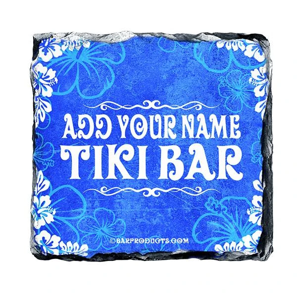 Hot Sale ๐ฏ Bars Tiki Themed CUSTOMIZABLE Rock Slate Coasters โจ - Image 4