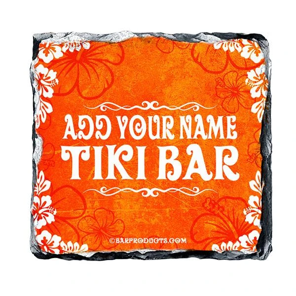 Hot Sale ๐ฏ Bars Tiki Themed CUSTOMIZABLE Rock Slate Coasters โจ - Image 5