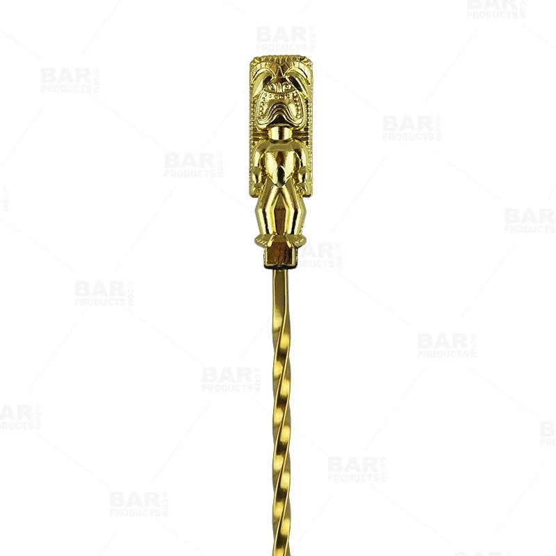 Promo ⭐ Bars Bar Spoon - Tiki Butt Ku - Gold Plated - 40cm 👍 - Image 5