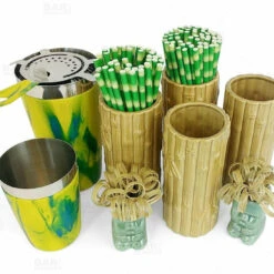 Coupon 👍 Bars Bamboo Tiki Drinkware Bar Set ✔️