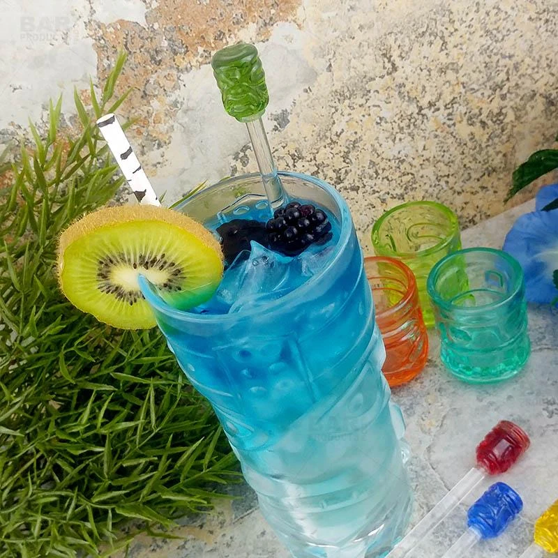 Brand new 🤩 Bars Glass Tiki Drink Stirrers - Box Of 4 ⌛ - Image 2