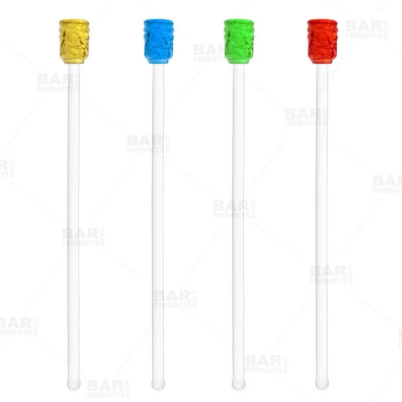 Brand new 🤩 Bars Glass Tiki Drink Stirrers - Box Of 4 ⌛