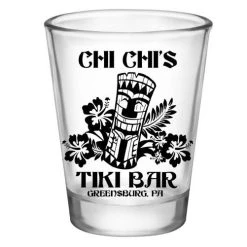 Best Sale 👍 Bars CUSTOMIZABLE Clear Shot Glass - Tiki Bar - 1.75oz ⭐