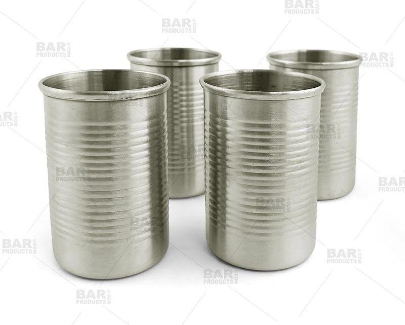 Wholesale ๐ Bars Tin Can Shots - 2 Oz - Unique Shots - Pack Of 4 ๐